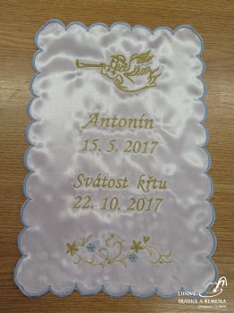 Křestní rouška (svátost, anděl) - Ke křtu - Křtící roušky