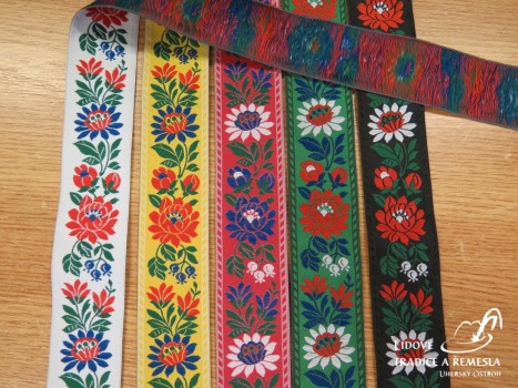 Stuha krojová - Vzorovky, stuhy - Krojové  stuhy - vzorovky