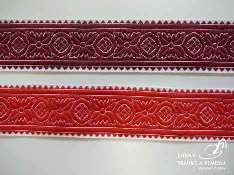 Stuha krojová - Vzorovky, stuhy - Krojové  stuhy - vzorovky