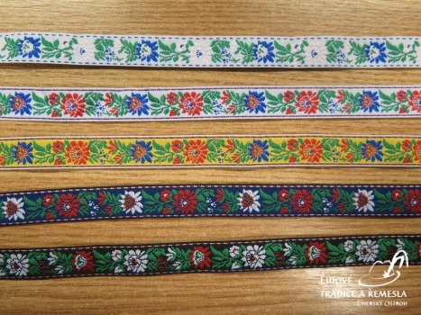 Stuha krojová - Vzorovky, stuhy - Krojové  stuhy - vzorovky