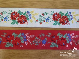 Stuha krojová - Vzorovky, stuhy - Krojové  stuhy - vzorovky
