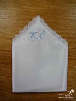Kapesník s vyšitým monogramem - Ostatní výrobky