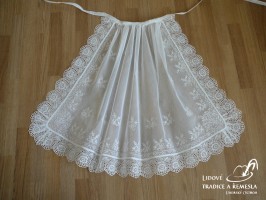 Zástěrka tylová - Krojové výrobky dámské - Sukně - přední, zadní, zástěrky