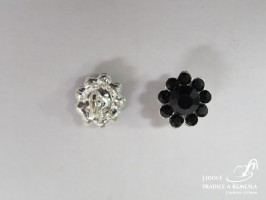 Knoflík s kamínky - Knoflíky - Kovové knoflíky